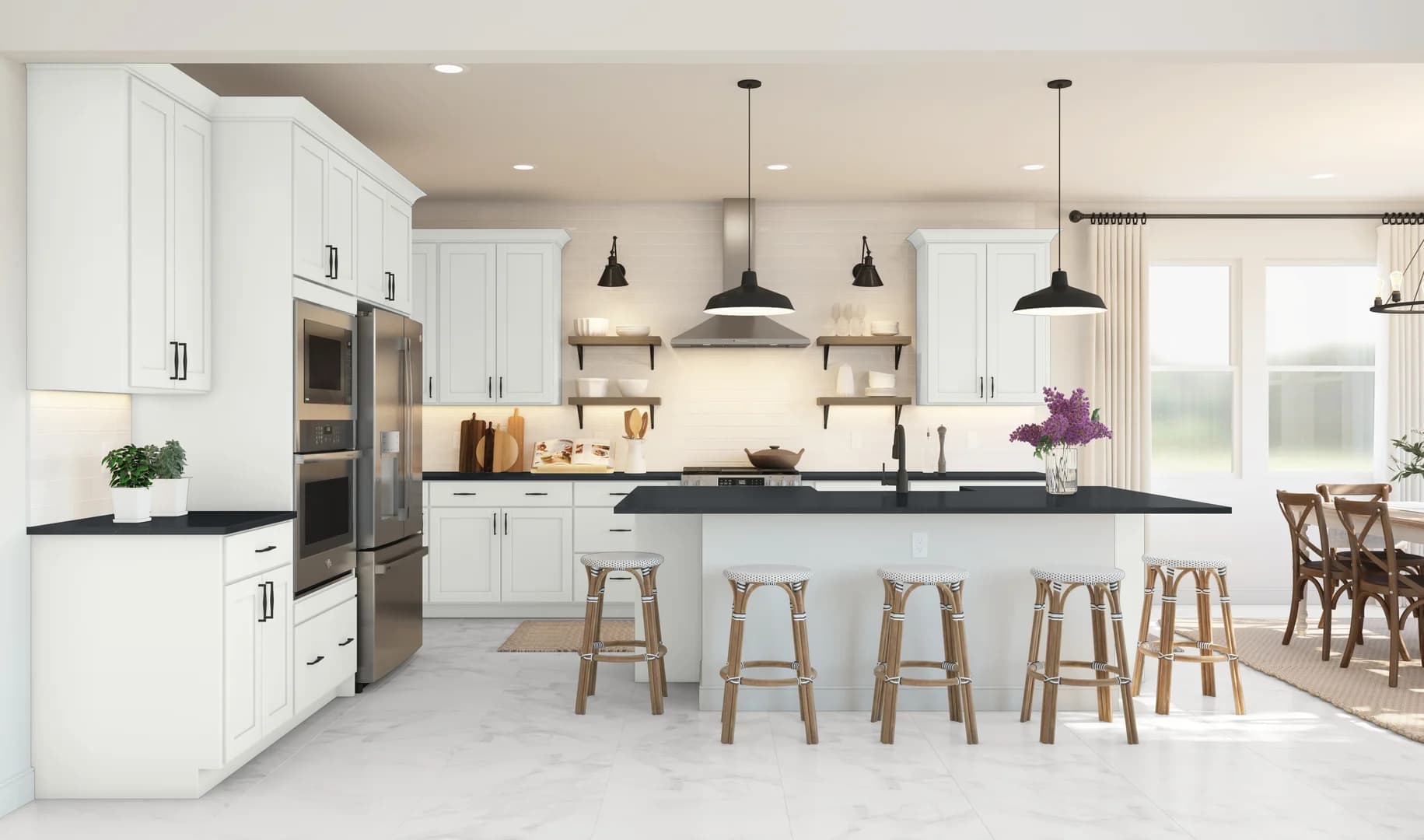 Barcelona Kitchen Farmhouse Palette 3 Level 1 European Farmhouse