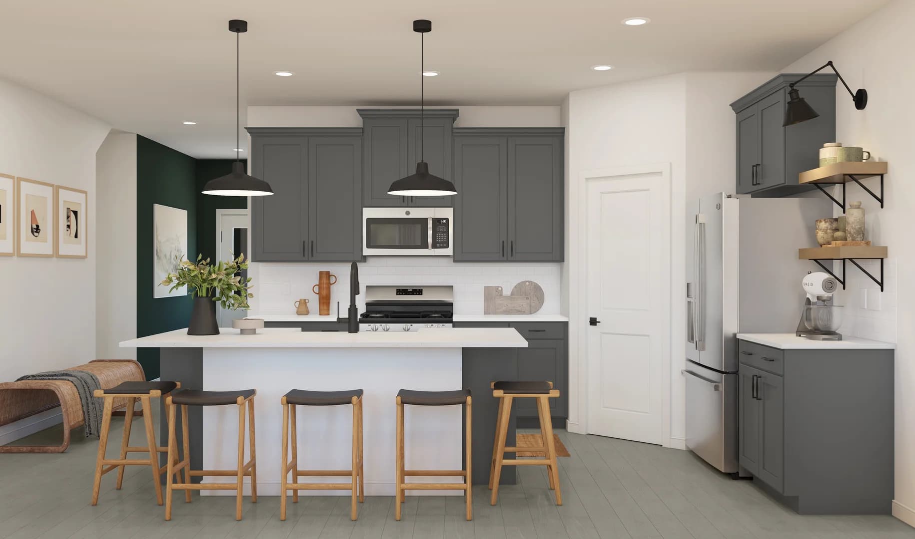 Aspire at The Reserve at Huntsville Sweet Pea Kitchen Farmhouse Palette 4 Ascend Farmhouse Rustic Refined