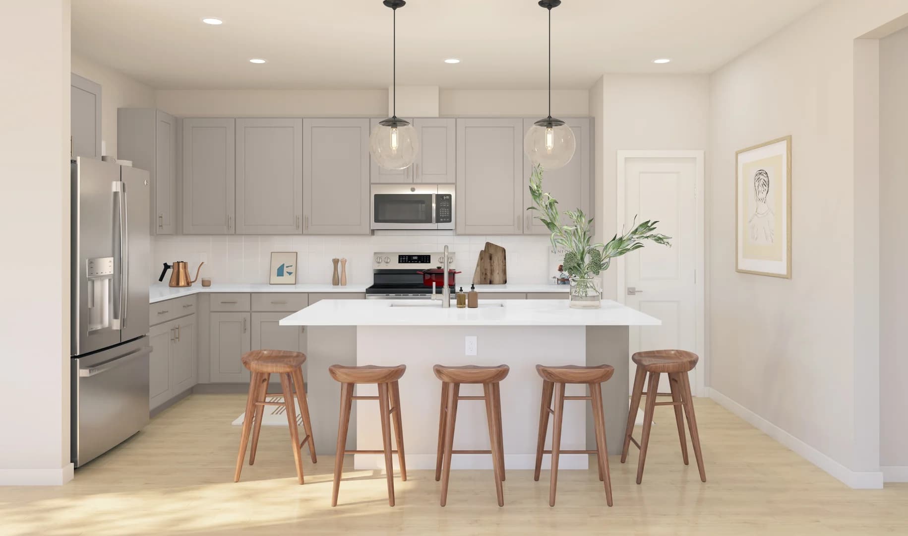 Passionflower II ESP Kitchen Loft Palette 1 Ascend Coastal Loft