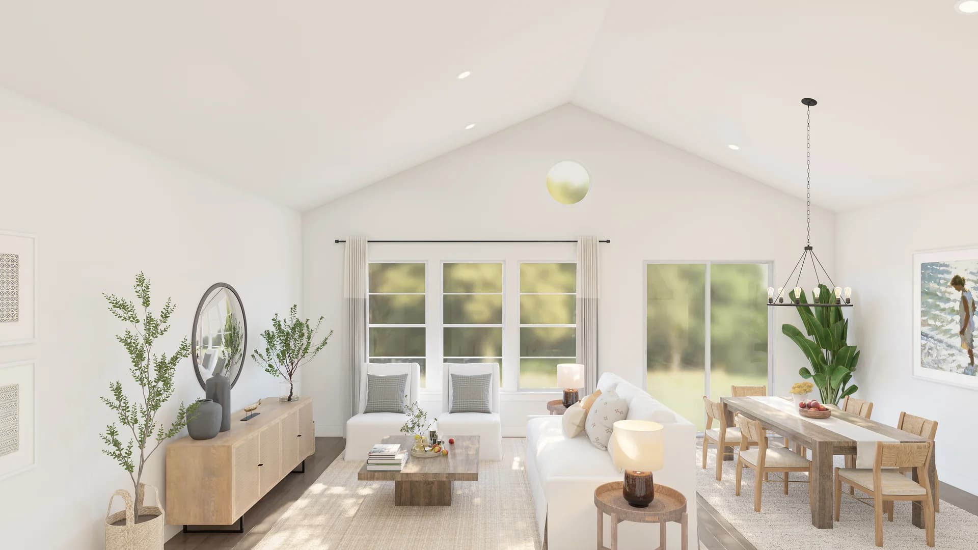 Mariposa Aegean ESP NorCal_Mariposa_Aegean ESP_Spec 2_Farmhouse Coastal 3_Great Room Vaulted Ceiling 1 Farmhouse Palette 3 Level 2 Coastal Farmhouse