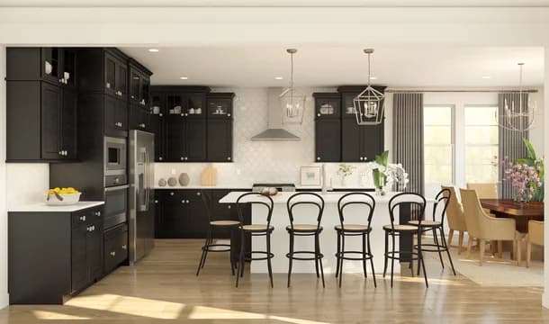 101557 West View Estates Barcelona Kitchen Classic Palette 3 Level 1 Traditional