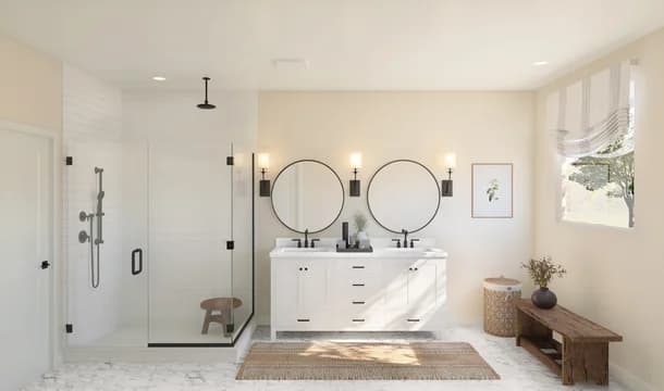 Barcelona Owners Bath Plus Farmhouse Palette 6 Level 1 European Farmhouse