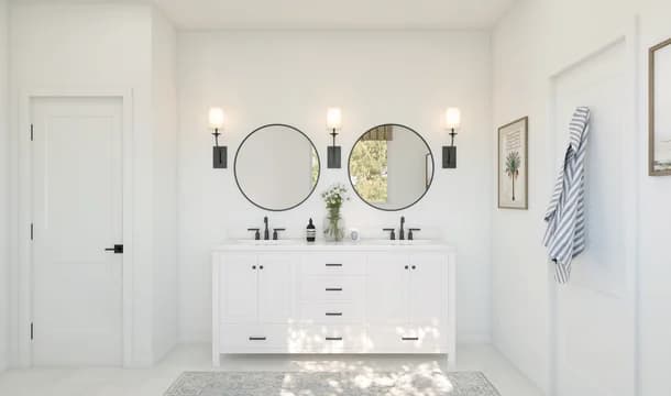 119048 Elevon Malmo Owner s Bath Farmhouse Palette 1 Level 1 Fresh - Farmhouse