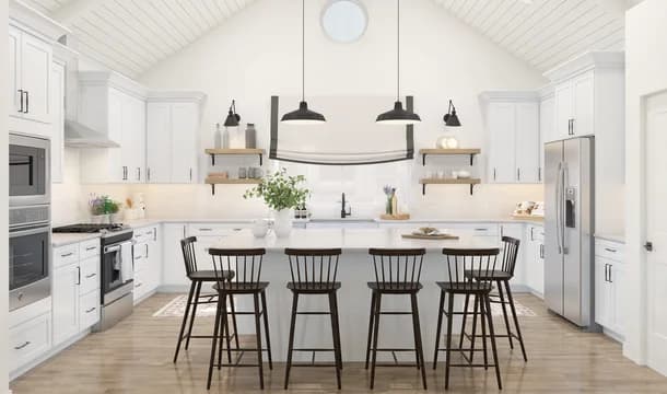 119161 Egret Shores Frankfurt Kitchen Farmhouse Palette 3 Level 1 Traditional - Farmhouse