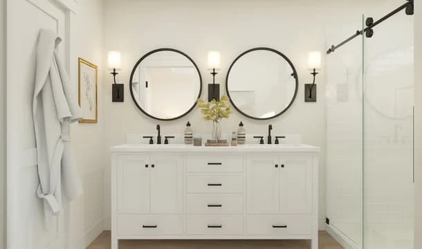 The Grove at Jackson Village Cape May Primary Bath Farmhouse Palette 4 Level 2 Traditional Farmhouse