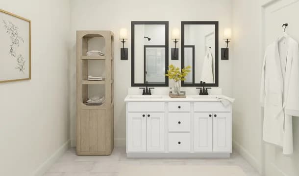 Passionflower II Primary Bath Farmhouse Palette 1 Aspire Traditional Farmhouse