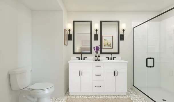 Ascend at Liberty Run Greenwich Primary Bath Farmhouse Palette 2 Ascend European Farmhouse