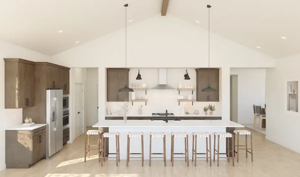 133998 Heritage Ranch Santa Fe Kitchen Farmhouse Palette 6 Level 1 Coastal - Farmhouse