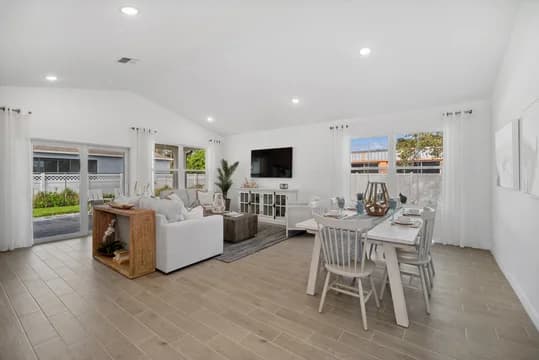 136278 Aspire at Palm Bay Passionflower II Dining Area Farmhouse Palette 1 Aspire