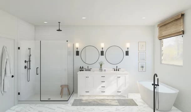 Barcelona Primary Bath Plus Tub Farmhouse Palette 6 Level 1 Fresh Farmhouse