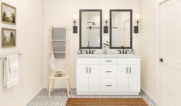 Passionflower II Primary Bath Farmhouse Palette 4 Ascend Industrial Farmhouse