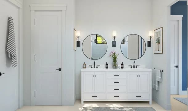 Four Seasons at Victory at Verrado Villages Bernstein Primary Bath Farmhouse Palette 6 Level 2 Fresh Farmhouse