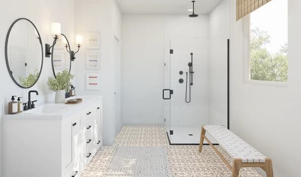 Sea Island Collective Bay Point Primary Bath Plus Farmhouse Palette 3 Level 1 Coastal Farmhouse