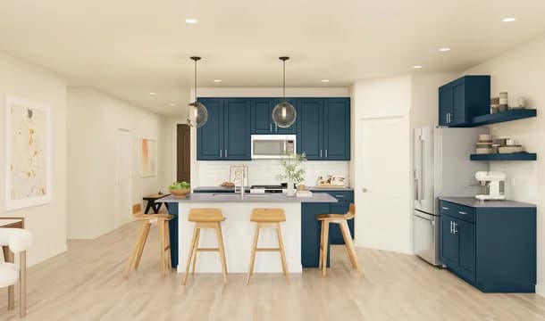 River Ranch Trails Goldenrod II Kitchen Loft Palette 3 Ascend Neutral Loft