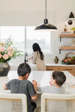 Elevon Frankfurt Children Playing at Kitchen Island Farmhouse Palette 6 Level