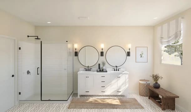 Barcelona Primary Bath Farmhouse Palette 3 Level 1 Coastal Farmhouse