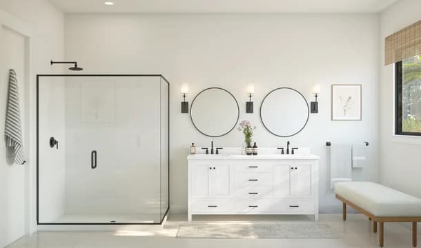 Tacoma Primary Bath Farmhouse Palette 6 Level 2