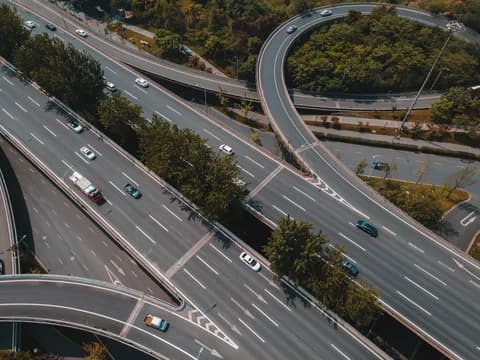 Aerial of Highway Roads