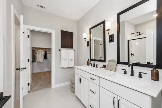 Aspire at Noble Ridge Tigris II Primary Bath Farmhouse Palette 5 Ascend Industrial Farmhouse