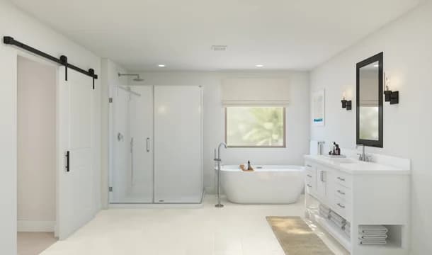 Hampton Primary Bath Tub Loft Palette 6 Level 1 Coastal Loft