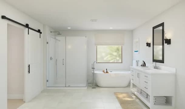 Hampton Primary Bath Tub Loft Palette 1 Level 1 Coastal Loft