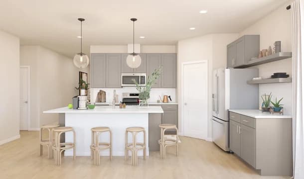 Aspire at Cypress Crossing Goldenrod II Kitchen Loft Palette 1 Ascend Coastal Loft