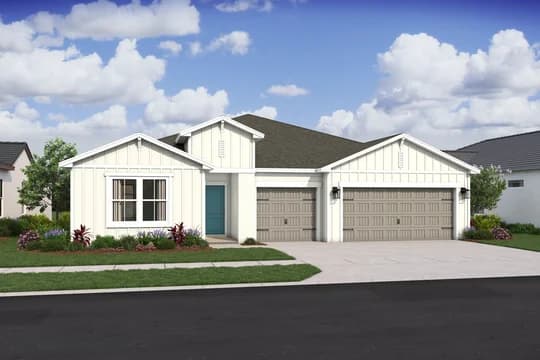 Aspire at Port St. Lucie Aegean ESP Farmhouse Elevation Day Ascend