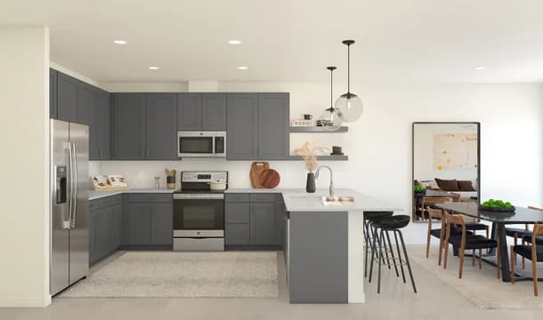 Finlay II Kitchen Loft Palette 4 Ascend Black and White Loft