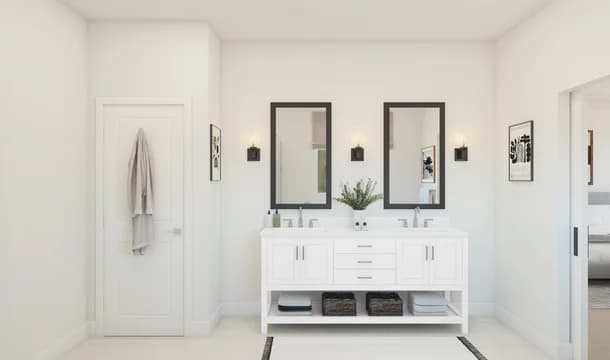 St. Augustine Meadows Cordoba Primary Bath Loft Palette 6 Level 1 Black and White Loft