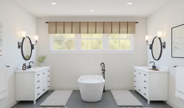 Mitchell s Corner Rhodes III Primary Bath Farmhouse Palette 3 Level 3 Coastal Farmhouse