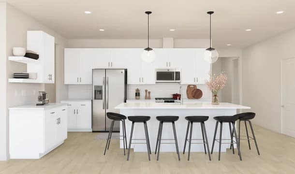 Adriatic Kitchen Loft Palette 5 Aspire Black and White Loft