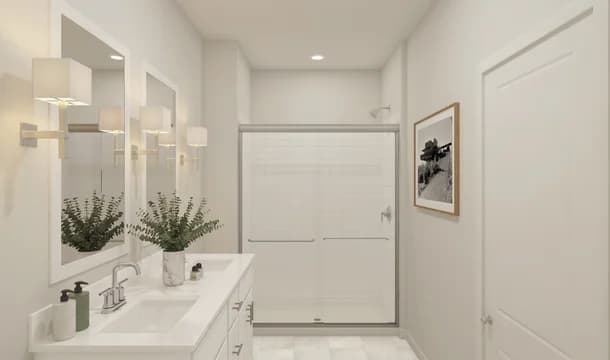 Adriatic Primary Bath Loft Palette 1 Aspire Black and White Loft