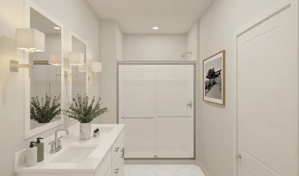 Adriatic Primary Bath Loft Palette 5 Aspire Black and White Loft