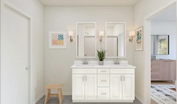 Lakes at New Riverside Clyde II Primary Bath Loft Palette 2 Aspire Color Loft