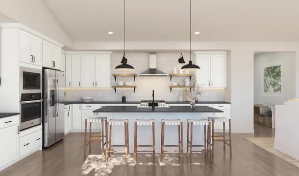 Woodfield Aberdeen Kitchen Farmhouse Palette 3 Level 1 Coastal Farmhouse