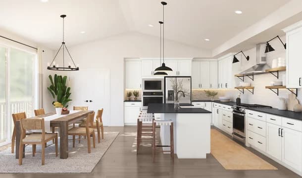 Woodfield Aberdeen Kitchen Farmhouse Palette 3 Level 1 Coastal Farmhouse