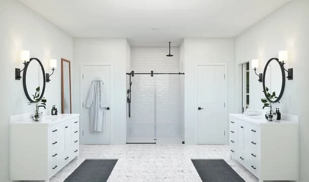 Timberbrook Mykonos Primary Bath Palette 5 Level 1 Industrial Farmhouse