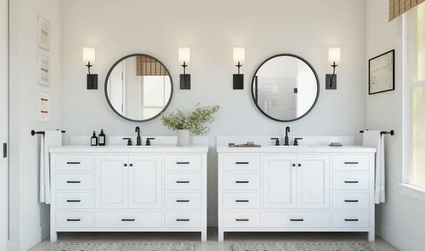 Four Seasons at Hilton Head Lakes Carver Primary Bath Farmhouse Palette 2 Level 2 Coastal Farmhouse