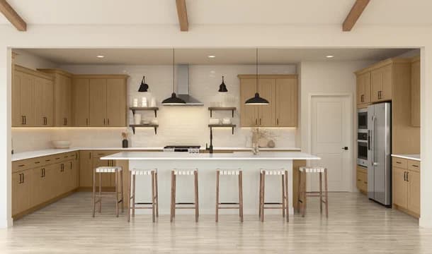 Four Seasons at Easton Franklin Kitchen Farmhouse Palette 5 Level 1 Coastal Classic