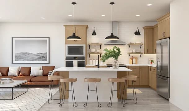 Urban at South Mountain Alpharetta II Kitchen Farmhouse Palette 5 Level 1 Industrial Farmhouse