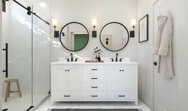 Urban at South Mountain Alpharetta II Primary Bath Farmhouse Palette 5 Level 1 Industrial Farmhouse