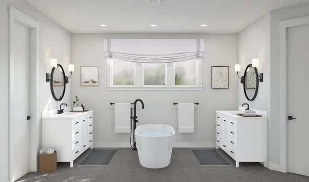 Deer Lakes Richmond Primary Bath Tub Farmhouse Palette 3 Level 3 Industrial Farmhouse