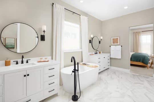 The Estates At Silverwood Austin Primary Bath Farmhouse Palette 5 Level 2