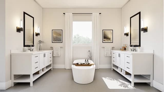 Primary Bath Tub Dallas Monterra Glasgow SPEC 2 Base Palette 2 Furnished