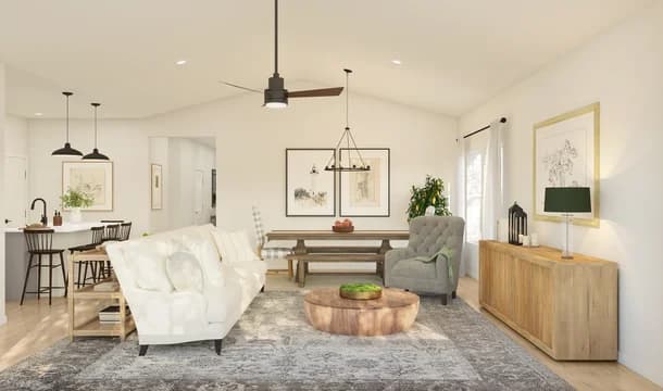 Aspire at Reunion Passionflower II ESP Great Room Farmhouse Palette 1 Ascend Traditional Farmhouse