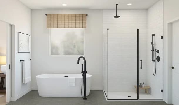 Evora Primary Bath Plus Tub Farmhouse Palette 3 Level 1 Coastal Farmhouse