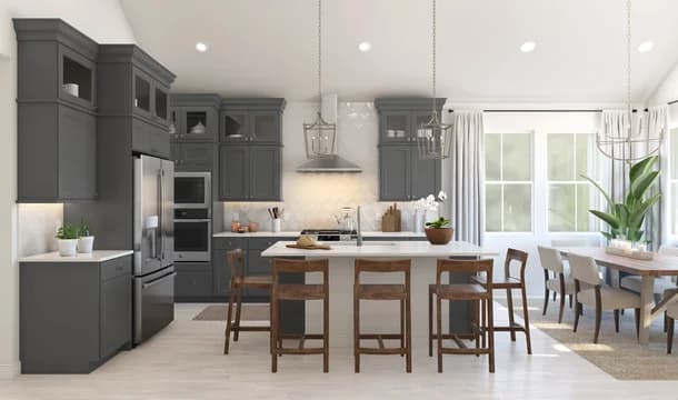 Evora Kitchen Classic Palette 4 Level 1 Modern Classic