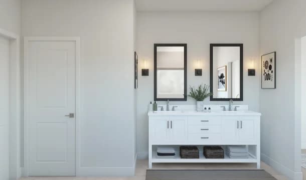 Evora Primary Bath Loft Palette 2 Level 1 Black and White Loft