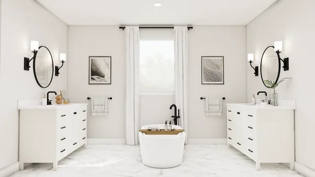 Primary Bath Dallas Monterra Mykonos SPEC 2 Base Palette 5 Furnished