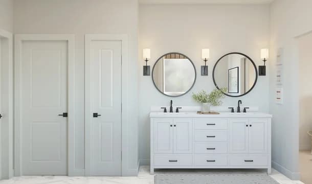 Meridian at The Estates Asheville Primary Bath Farmhouse Palette 5 Level 1 Coastal Farmhouse